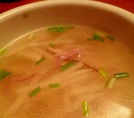 細切りたけのこの中華スープ